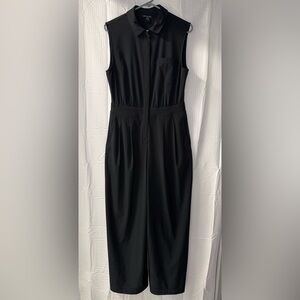 Athleta Black Sleeveless Wide Leg Jumpsuit Size 10